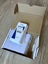 Box of 100 RADNOR 2" X 4 1/4" Clear CR-39 Welding Lens Cover Plate RAD64005014