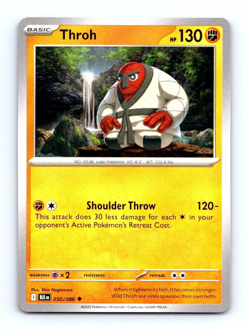 #50 2025 Pokemon Black Bolt _ Throh BASE