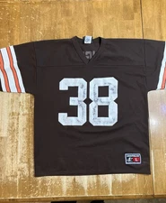 Vintage 90's Antonio Langham Cleveland Browns NFL Logo Athletic Jersey L Rare