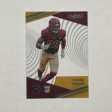 2020 Panini Chronicles Clear Vision #CV-27 Chase Young Rookie Washington Card. rookie card picture