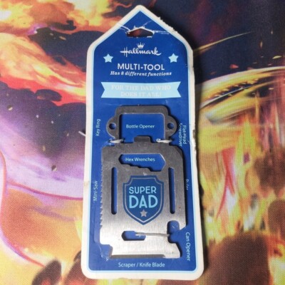 Hallmark 8-in-1 Multi-Tool For The Dad Who Does It All Bottle/Can Opener, Saw, +