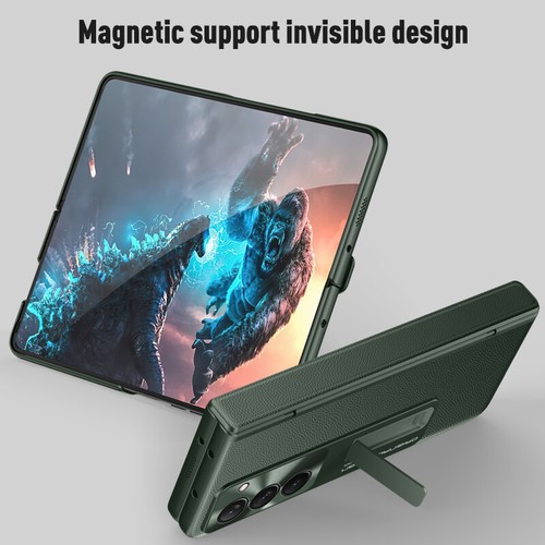 For Samsung Galaxy Z Fold 6/5 Hinge Protective Kickstand Case+Screen Protector - 第 8/17 張圖片