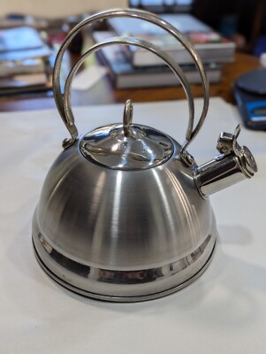Vtg Betty Crocker 18/10 Stainless Steel Whistling Tea Kettle Teapot 2 Qt