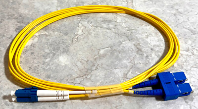 10 Qty -  OS2 Single Mode Fiber Patch Cables 2M LC/UPC - LC/UPC Duplex #70ABC