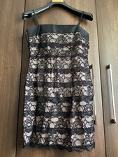 Mango black lace dress size M