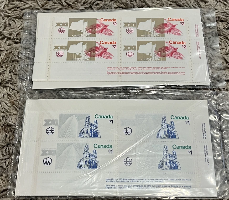 CANADA MINT LOT OF TWO STAMPS PACKS $48 MNH INSCRIPTION CORNER BLOCKS - Image 2 of 2