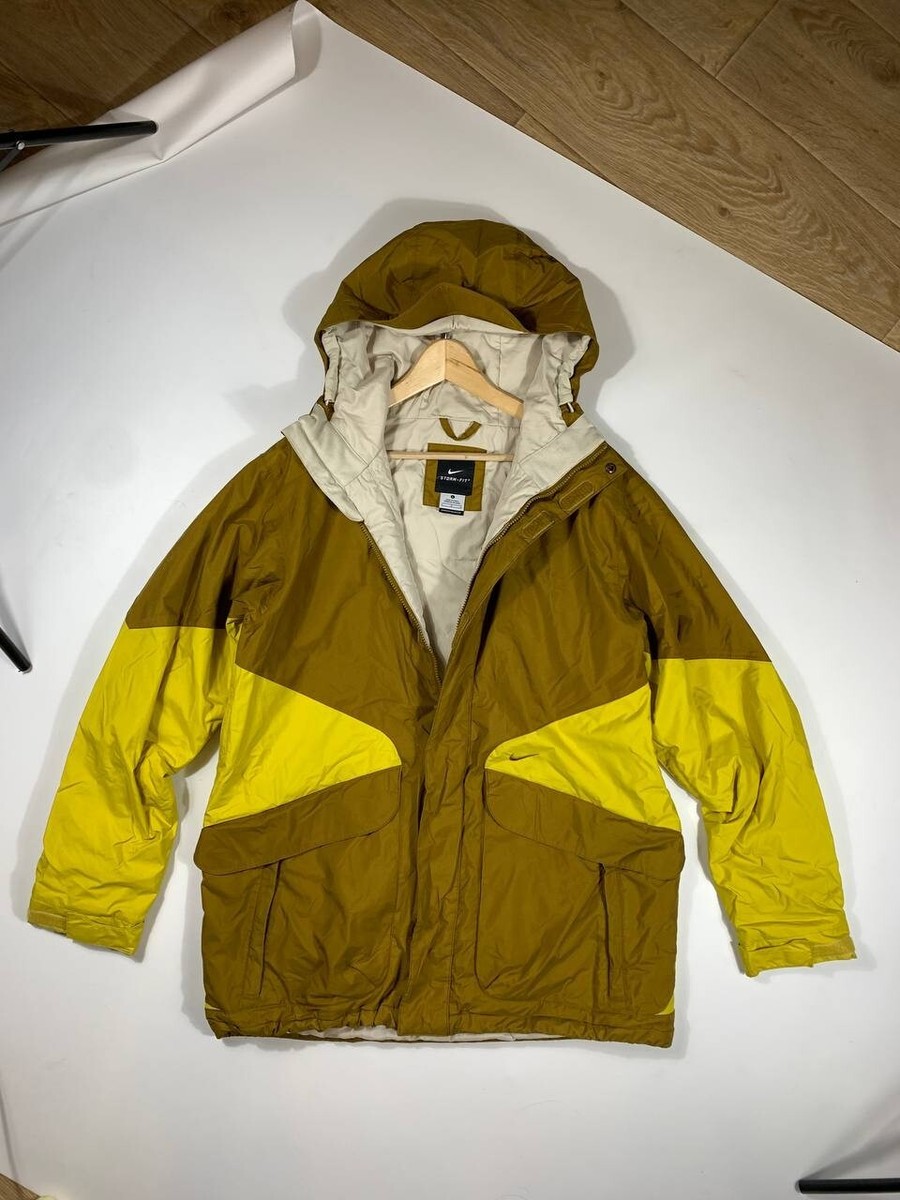 Vintage Nike Storm-Fit Snowboard Ski Jacket Mens Size L Brown