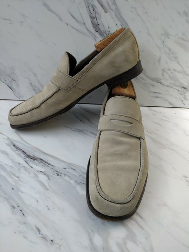 ZEGNA Gamuza Mocasines hombre talla 10 D. Color Arena @ | eBay