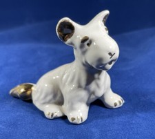 VTG Miniature West Highland Terrier Ceramic 3.25"long x 2.5"tall