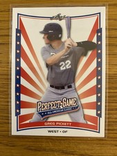 Greg Pickett 2014 Leaf Perfect Game All American Rc Phillies