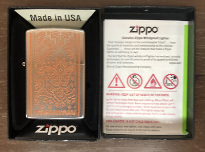 Premium Zippo Orange Paisley (For Those with Grit) Marlboro