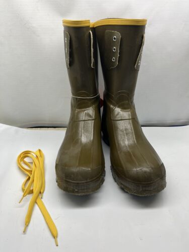 NEW LaCrosse Outdoorsman Mens 11 Mud Rain Boots Steel Shank Fish Hunt USA Made - Picture 1 of 8