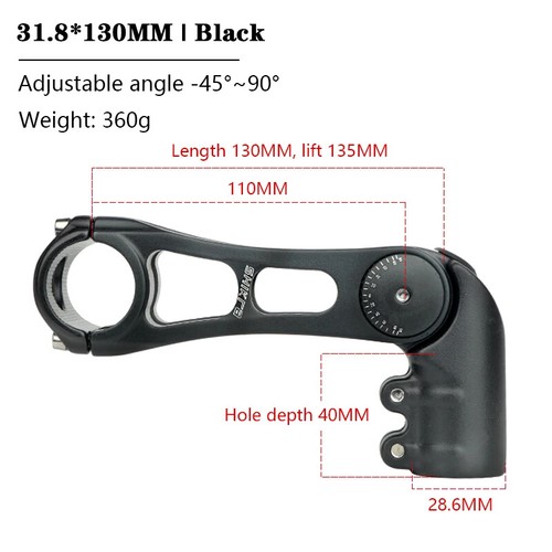 Mtb Bicycle Handlebar Stem Power Stem Road Mountain Bike Table Adjustable Stem - Picture 25 of 26