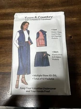 Saf-T-Pockets Town & Country Travelwear Pattern #2000 New