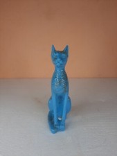 UNIQUE ANCIENT EGYPTIAN STATUE Of Goddess Cat Pharaonic Heavy Stone Handmade