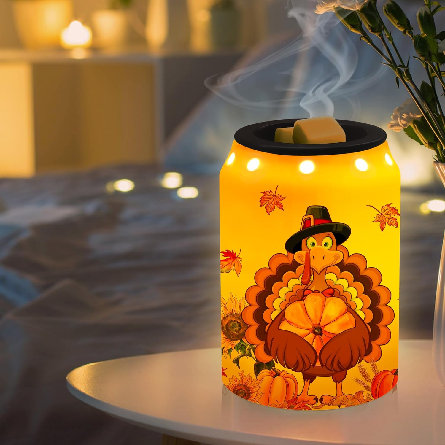Ceramic Thanksgiving Wax Melt Warmer, Thanksgiving Table Decor Scentsy
