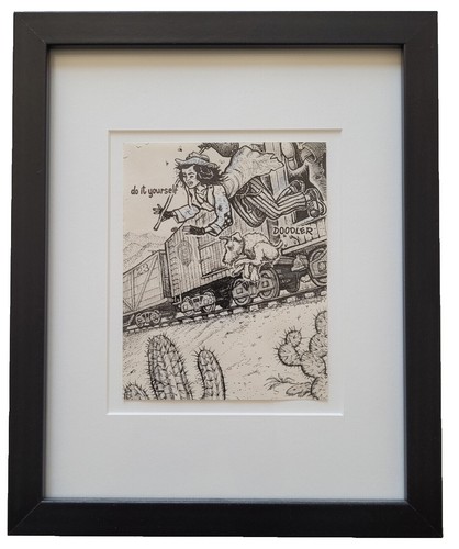 Dessin Original Bruce Mitchell – Moulin Industriel WPA – Époque Dépression – 14x11 Pouces