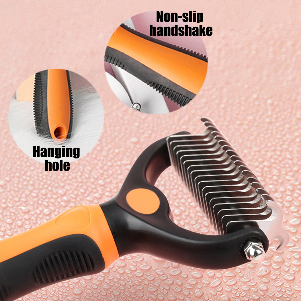 Dog Brush Pet Cat Grooming Comb Undercoat Rake Dematting Deshedding