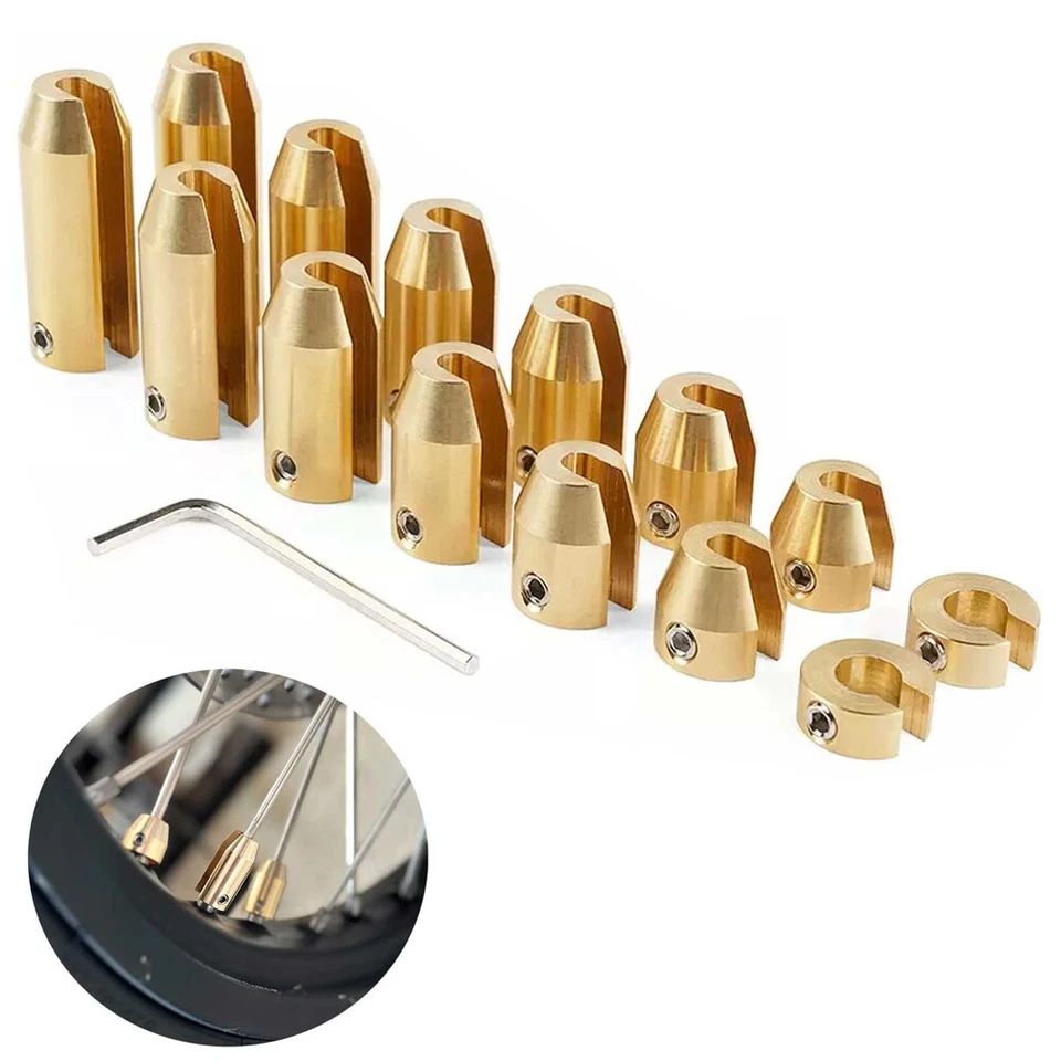 Universal Motorcycle Reusable Brass Wheel Spoke Balance Weights Refill 14 PACK - Image 3 of 4
