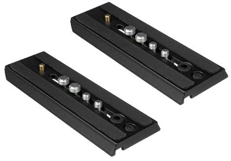 Ivation Set of 2 Replacement Quick Release Plate for The Manfrotto Black