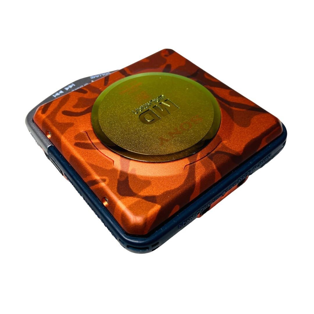 SONY WALKMAN ウォークマン MZ-E45 オレンジ Sony MZ-E45 Mini Disc MD Walkman Player Mega Bass Camoflage