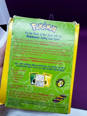 Pokemon TCG Base Set 2 Lightning Bug Theme Deck EMPTY