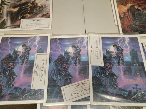 Edward P BEARD Signed Prints Lot Portfolio LOTR Eternal Quest Rousselle - Picture 2 of 11
