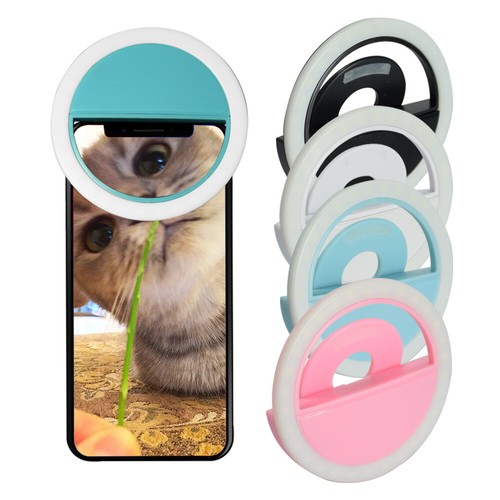 Selfie wiederaufladbare Ringleuchte LED Flash Clip Kamera für Handys Laptops Tablets - Bild 6 von 12
