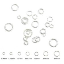 200pcs 925 Silver Plated 3-9mm Open Jump/Split Ring DIY Jewelry Making Findings