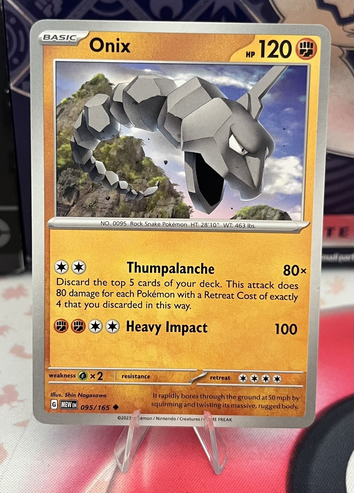 onix pokemon card value 2023 Orthworm - 081/071 - SV2P: Snow Hazard [ILLUSTRATION RARE] [Near Mint] Basic Weakness Steelix-Holo (15) 2000 Pokemon Neo