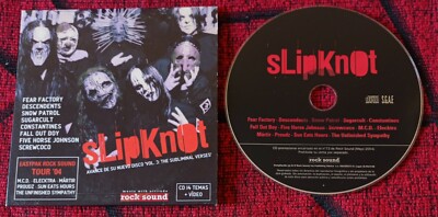 SLIPKNOT Fear Factory SNOW PATROL Sugarcult FALL OUT BOY Screwcoco 2004 PROMO CD