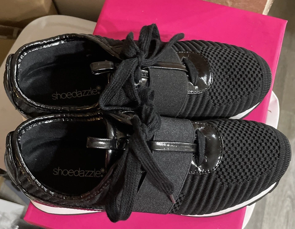 Zapatillas negras Shoe Dazzle Toni 7,5 Foto 2 de 4