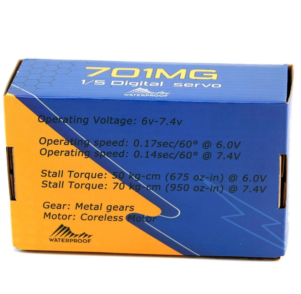 Высокоскоростной сервопривод Powerhobby 701 мг 70 кг WP / крутящий момент: Arrma Kraton / Outcast 1/5 - Изображение 4 из 4