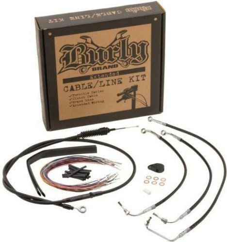 Complete Cable Wiring Kit for 14 / 16 Ape Hangers NO ABS Burly Harley FLH 14-17 - Image 2 of 4