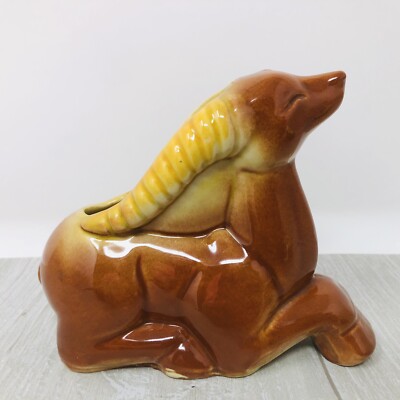 Vintage Shawnee Pottery Planter USA ''Ibex'' 613 MCM