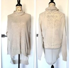 Aritzia Wilfred Cowl Neck High Low Cashmere and Silk Long Lagenlook Sweater M