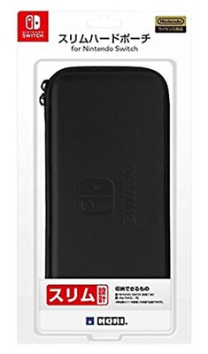 Hori Slim Hard Pouch Black for Nintendo Switch Free Ship w/Tracking# New Japan