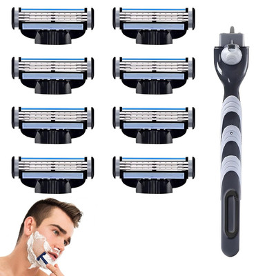8 Stück Mach 3 Rasierklingen Kompatibel Rasierklingen Gillette Mach 3 Passend fü