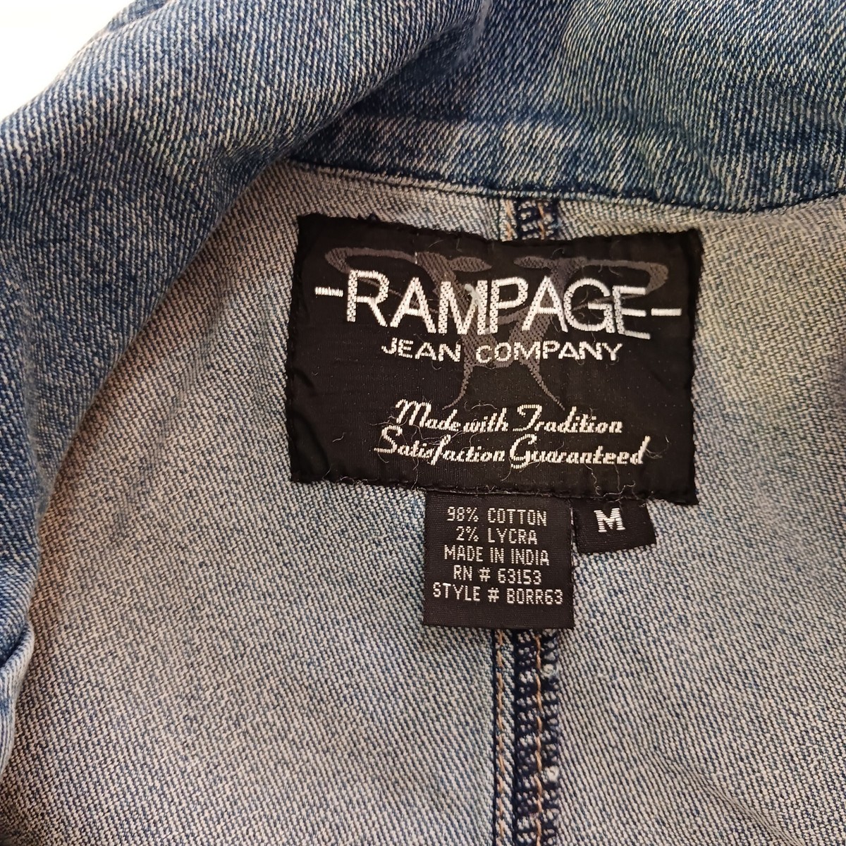 ⭐️Mii⭐️ Rampage Jean Company Denim Cotton/Lycra 3-Button Women's Jacket