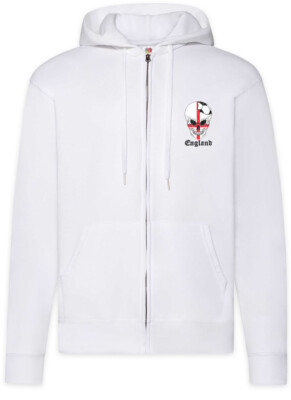 England Football Comet Zipper Hoodie Englische Soccer Flagge Banner Fußball
