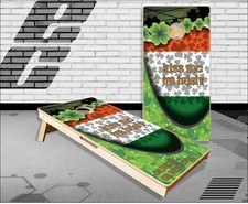 St Patrick Irish Clover Cornhole Boards Bean Bag Toss Game