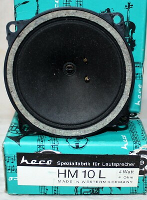 HECO 4 Ohm Tweeter Germany Vintage speaker HM 10L New old stock, one speaker