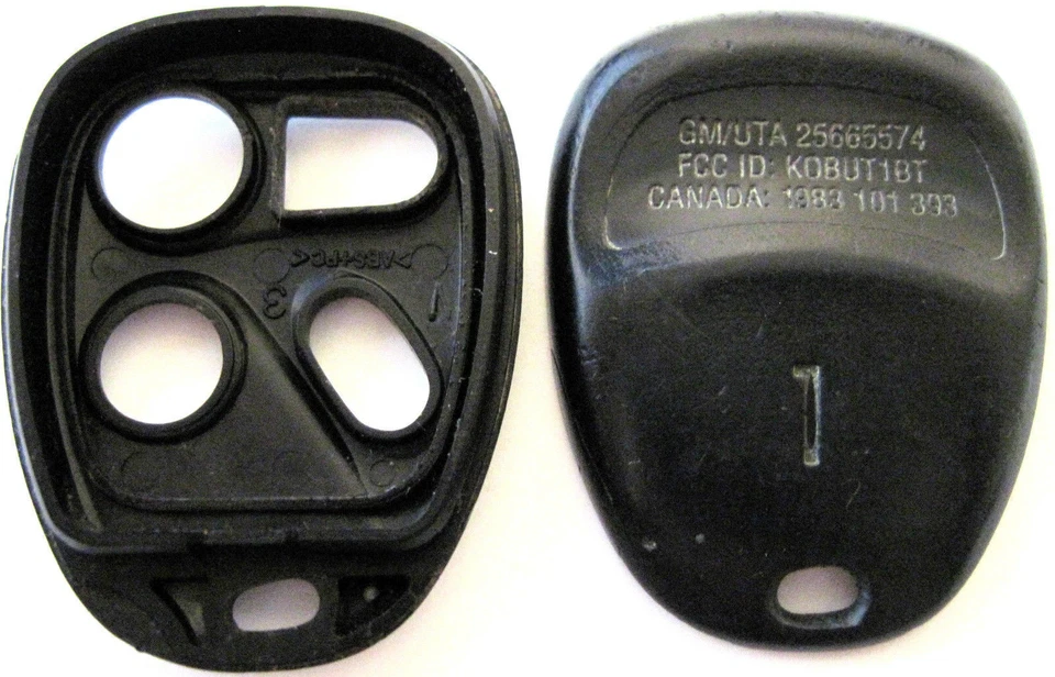 Repuesto OEM Estuche Entrada Sin Llave Control Remoto 25665574 Llavero #1 Pitido Clicker Llavero Foto 2 de 2