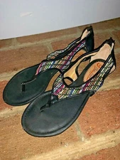 Poetic Licence Sincerely Jules Rainbow Wedges Platforms Sandals Sz 7.5 ❤️tb9j10
