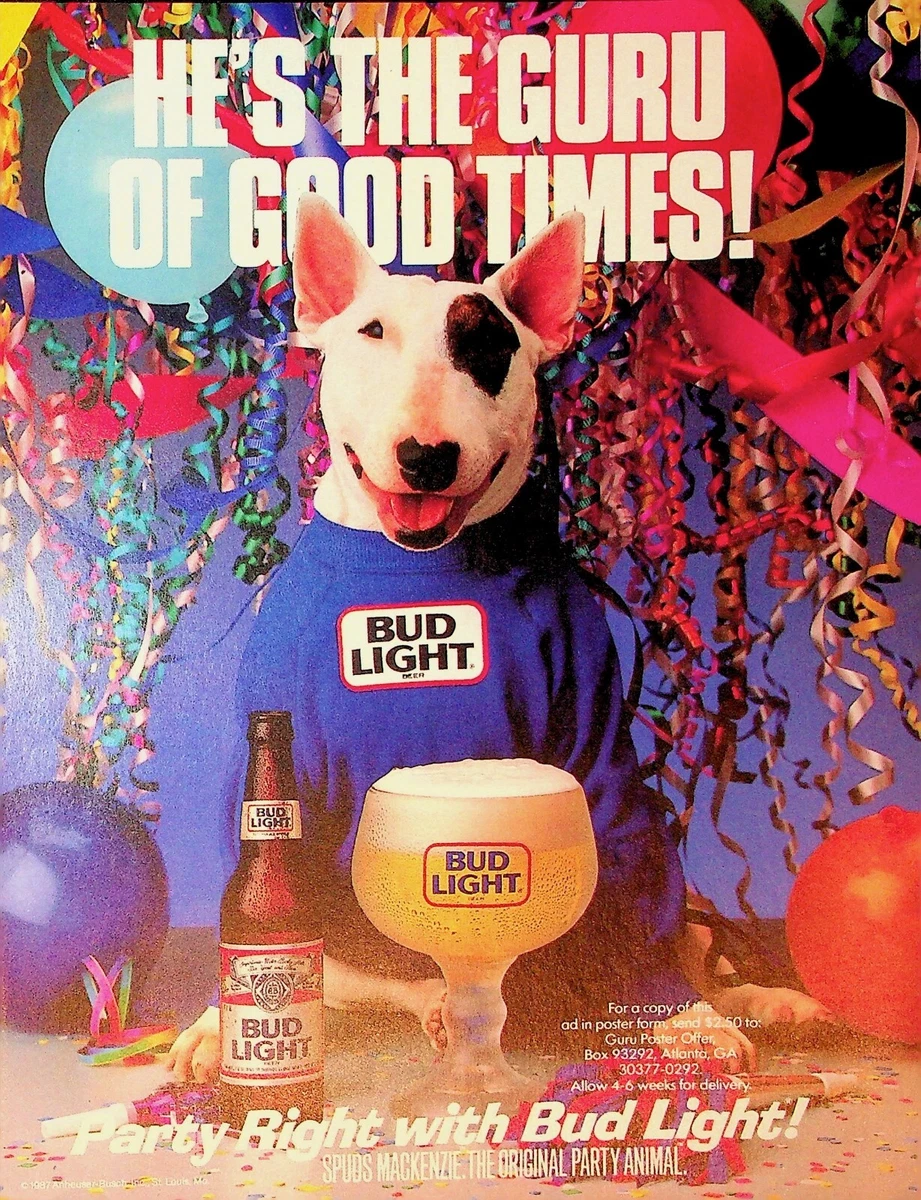 Spuds Mackenzie In Collectible Beer Print Advertising for sale | eBay