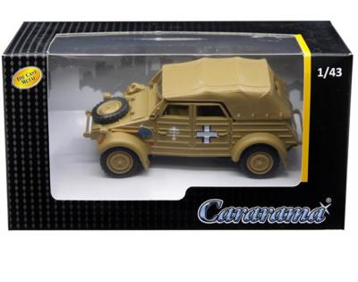 1/43 Cararama Volkswagen Kubelwagen Soft Top K Type 82 Diecast Model Tan 4-90750