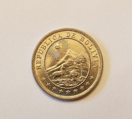 1936 Bolivia 10 (diez) centavos, Vienna mint, UNC, KM-179 (BO2) - 第 4/6 張圖片