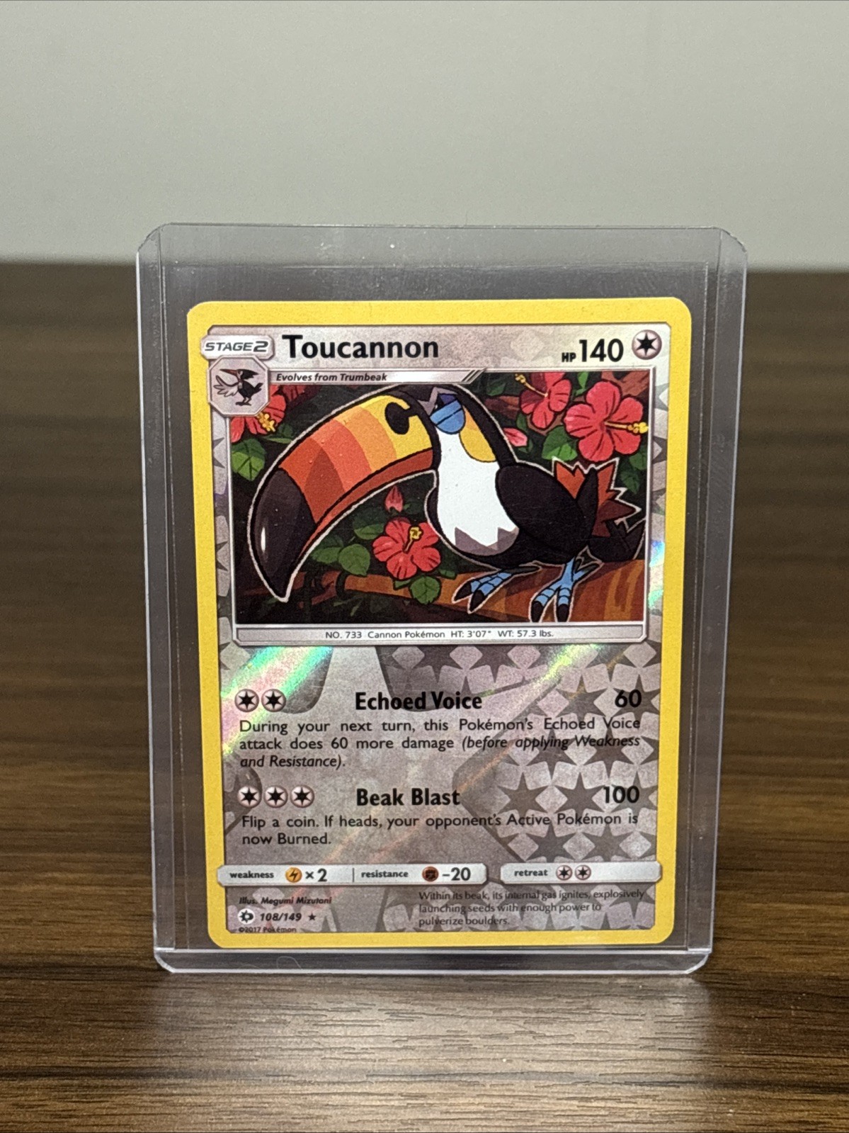 Toucannon 108/149 Sun & Moon | Reverse Holo Pokemon Card