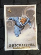 2024 SkyBox Marvel Masterpieces 92 Platinum Quicksilver #71 Canvas
