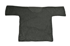 SZCO Supplies Black Chainmail Shirt Medium Steel Chainmail Shirt